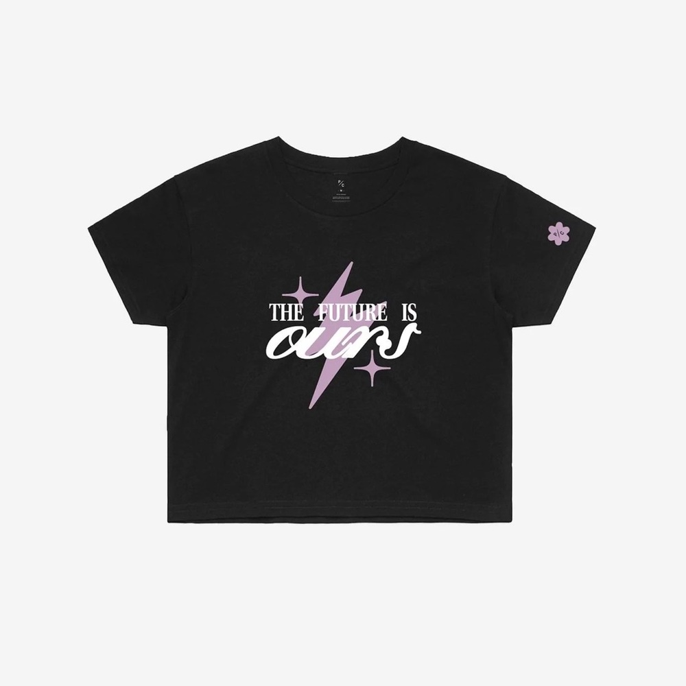 NWOT Peace Collective US M “The Future is Ours” Cropped T-Shirt